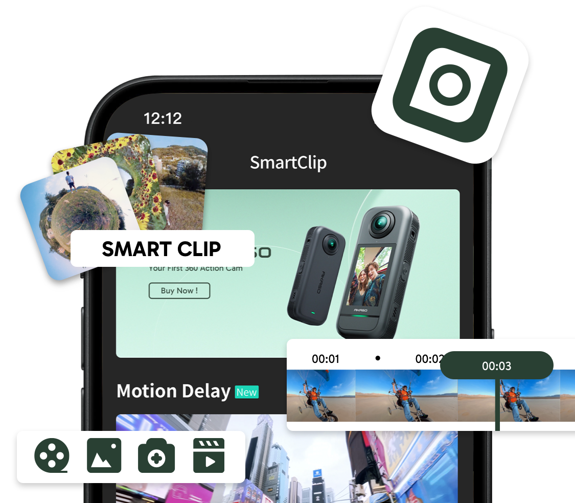 AKASO 360 Camera | 5.7K 360 Action Camera with Creator